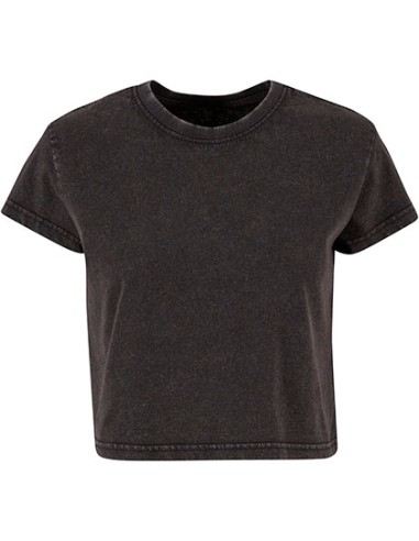BUI-BY305-Ladies Vintage Cropped Tee